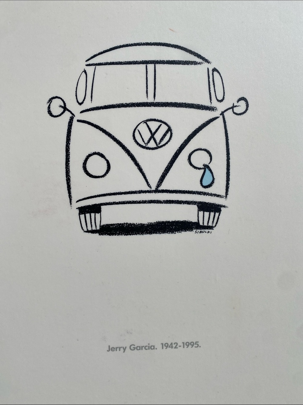 Jerry Garcia (Grateful Dead) Memorial Volkswagen Ad 1995